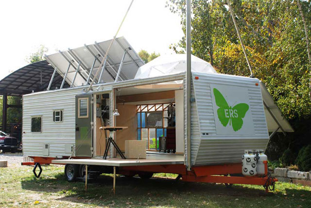 solar-powered, mobile artist's studio